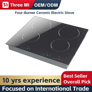 High-Quality Four-Burner Ceramic Electric Stove with Timer