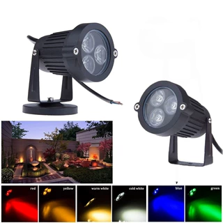 LED地插灯12V-24V3W草坪庭院户外IP65射灯LED草坪灯3珠跨境热销