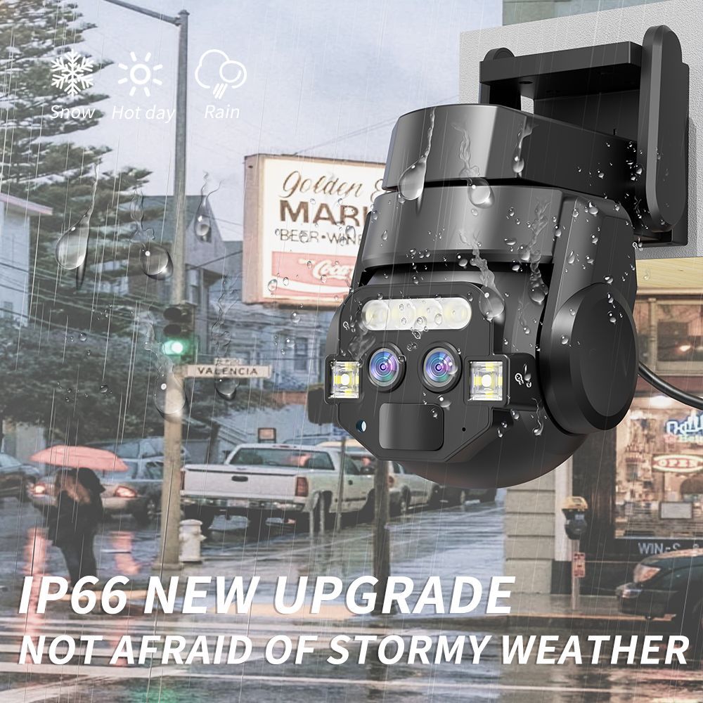 10x Zoom WiFi Überwachungskamera Mobile Fernbedienung HD Nachtsicht Outdoor Home Monitor *_voghion.com