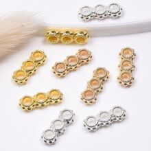 ��ɫ18K����ѩ�����ſ������U���B�Ӹ��� diy�ֹ����״������