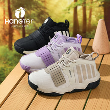 HangTen/欢腾儿童篮球运动鞋2024春季新款男童女童中大童跑步鞋子