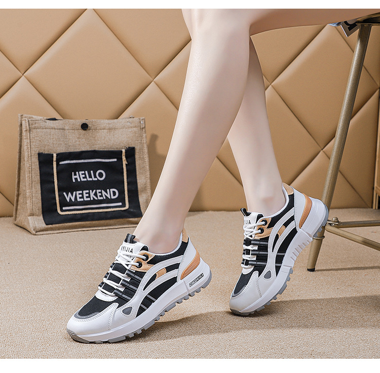 Women's Lady Tennis Shoes Leather Shoes Athletic Shoes Sneakers Mesh Durable Easy To Clean Lightweight Footgear_voghion.com
