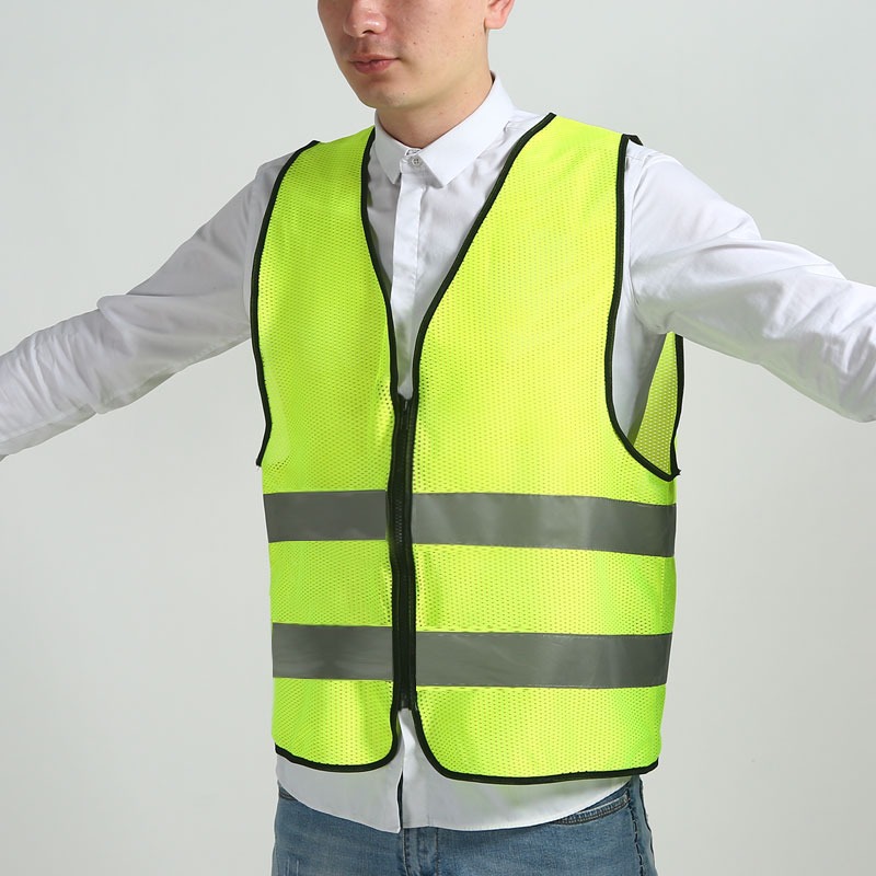 Jiahou net ventilación de la noche de ciclismo chaleco reflectante chaleco reflector multi-bolsillo construcción sanitario arquitectura ropa reflectante