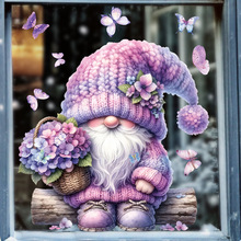 圣诞节可爱圣诞老人窗贴自粘墙贴UV双面可视玻璃装饰贴纸BR3105C