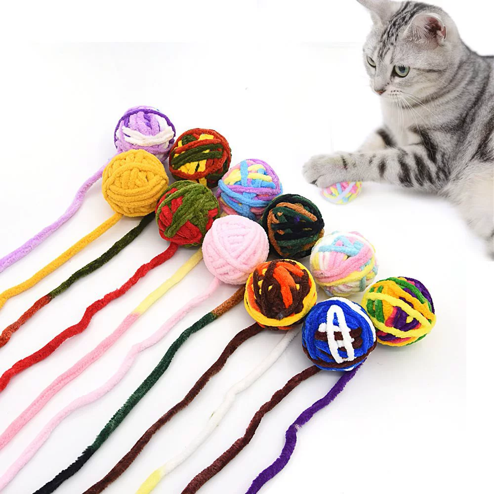 Волшебная шерстяная колокольная мячиковая игрушка для кошек, кошка и котята шлифуют зубы, артефакт для разблокировки закупки