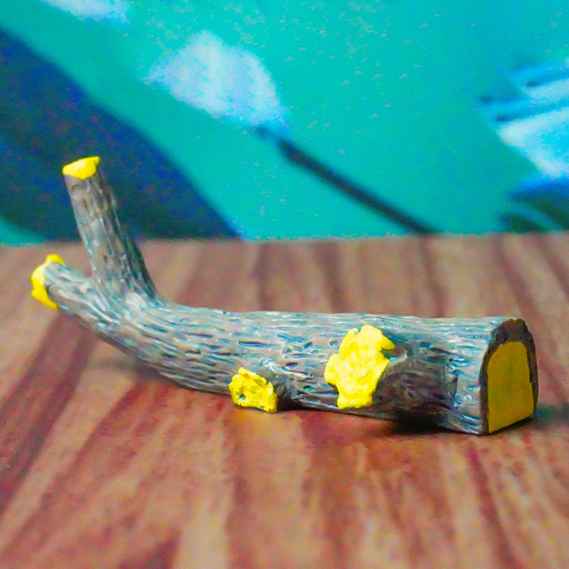 Simulación de PVC, grandes farolas de madera muerta, ramas, troncos, ramas muertas, micro escenas, plantas en macetas, adornos creativos de bricolaje, pecera explosiva