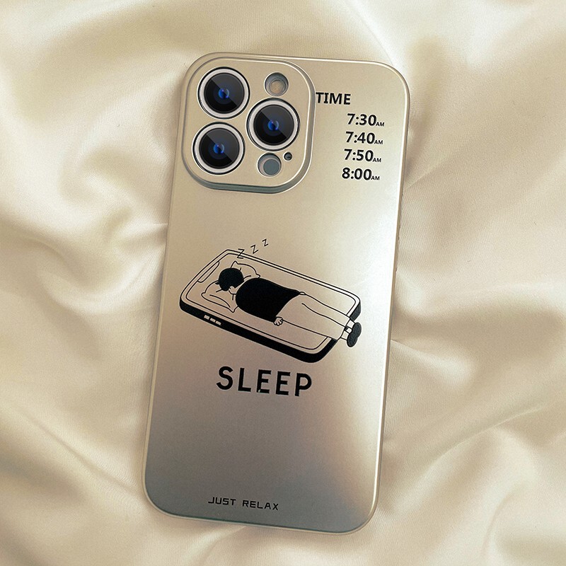 Creative sleep time for Apple 15promax mobile phone case iPhone13 all-inclusive anti-fall 12 men 11 women 14