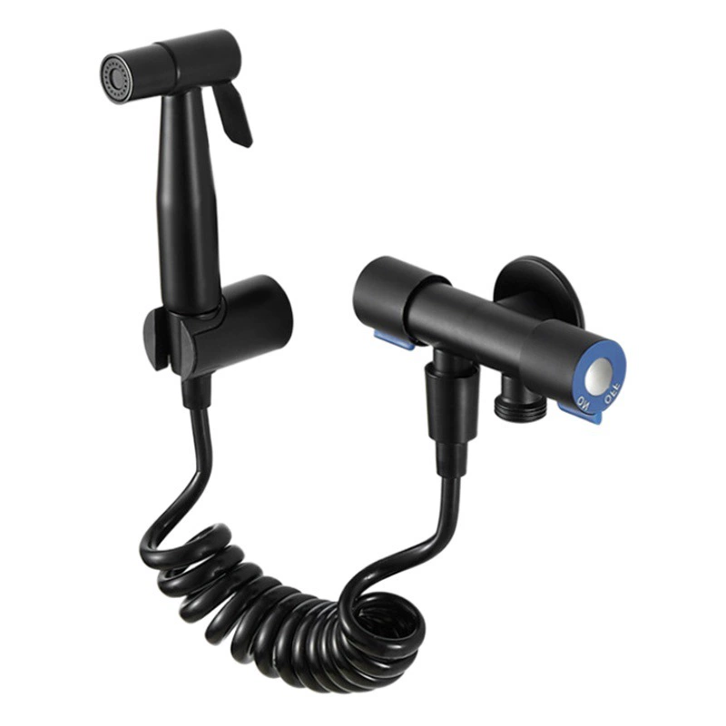 Туалетный аксессуар Женский очиститель черный 304 из нержавеющей стали бустер пистолет-распылитель для унитаза костюм сопло высокого давления