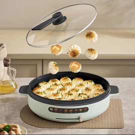 新款小熊电饼铛加深家用多功能煎烤机电热锅悬浮式双面加热烙饼炒
