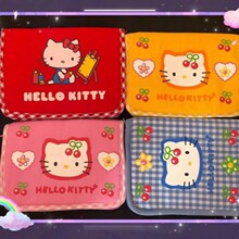 三丽鸥hello Kitty乐园限定钱包护照包包笔袋