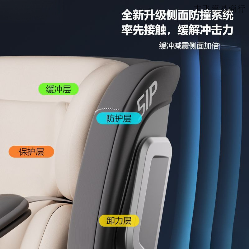 0-12歳の赤ちゃん用チャイルドセーフティシート、ポータブル360度回転リクライニングシート|undefined