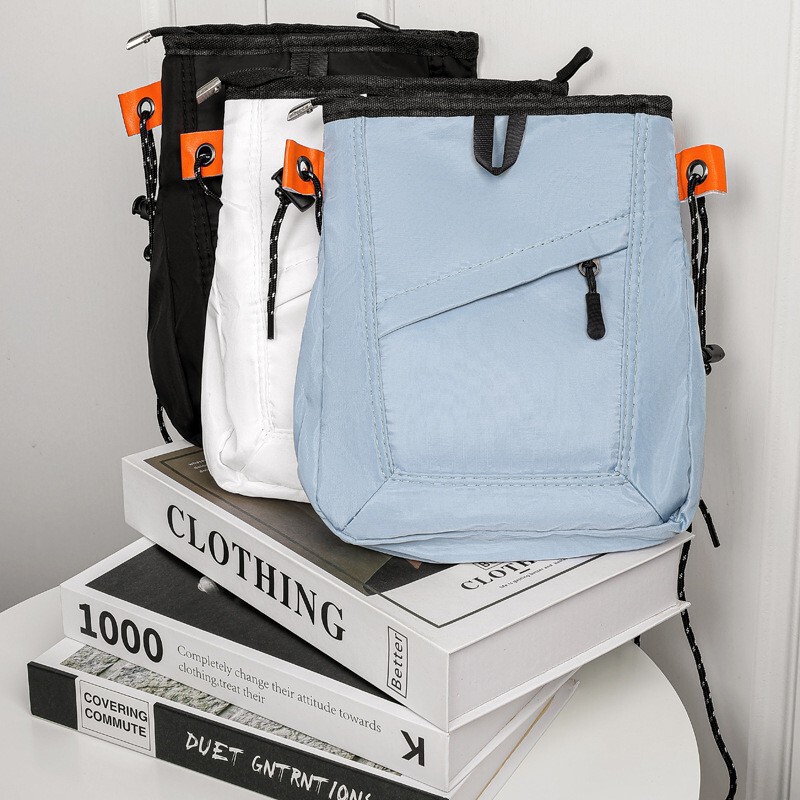 Workwear-Style Small Square Bag for Men and Women, 2026 New Trendy Korean Version, Student Phone Bag, Japanese-Style Ins Fresh Crossbody Canvas Bag