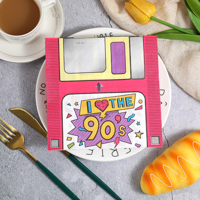 Hot-Selling Printed Napkins 90-Pack for Parties, High-End Restaurants, Gatherings, and Western Restaurants, Disposable Square Napkins Wholesale Hot-Selling Printed Napkins 90-Pack for Parties, High-End Restaurants, Gatherings, and Western Restaurants, Disposable Square Napkins Wholesale