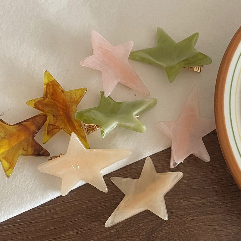 Cute Star Acetic Acid Sheets Hair Clip display picture 2