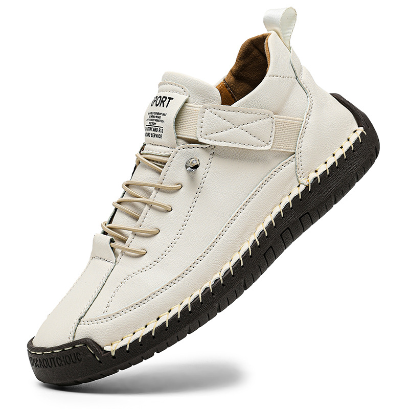 Autumn And Winter Large-size Mid-top Martin Boots, Outdoor Casual Shoes, Workwear Stitched_voghion.com