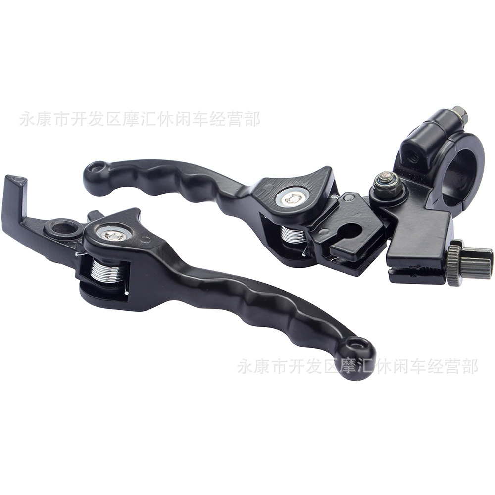Off-road beach folding brake on four wheels, black handle