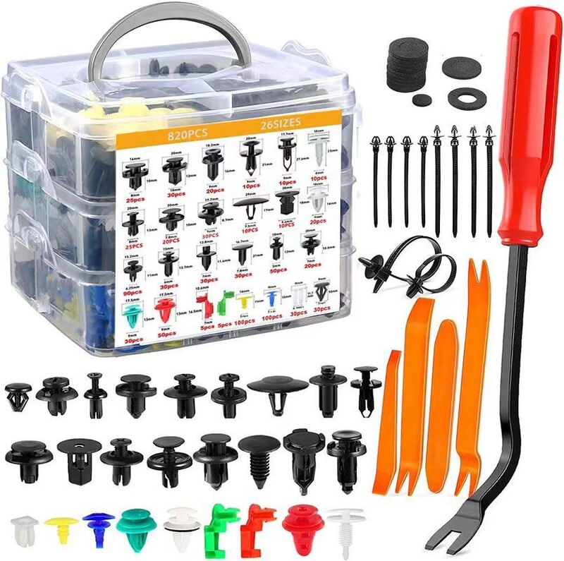 925Pcs Boxed Buckle Car Body Universal Fastener Rivet Fender Expansion Screw Car Accessories
