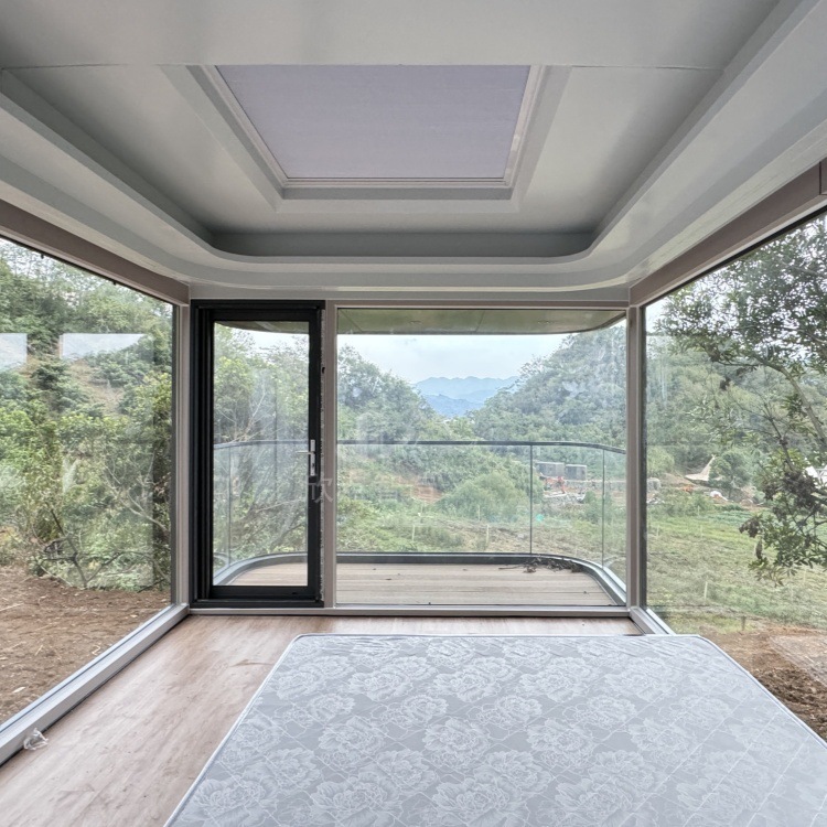 Fabricante de cápsulas espaciales inteligentes a prueba de lluvia gruesas al aire libre ubicación escénica móvil hotel alojamiento residencial silo espacial aislamiento térmico multicapa aislamiento térmico