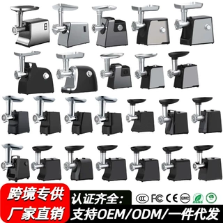 跨境OEM/贴牌定制绞肉机家用切菜榨汁小型多功能料理机电动灌肠机