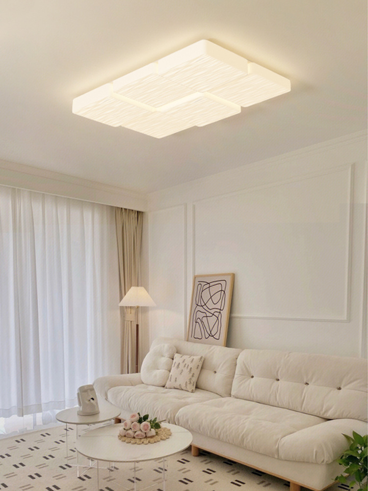 2023新款客廳吸頂燈現代簡約大氣創意全光譜護眼奶油風主臥室燈具