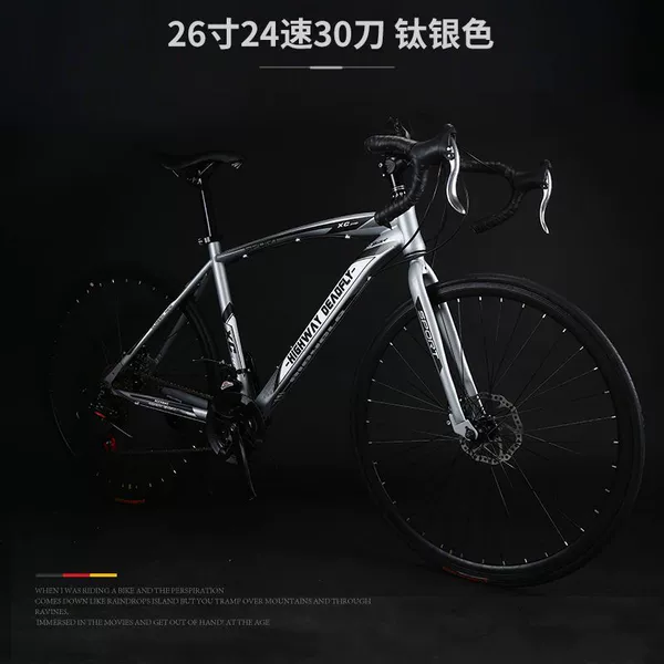 26-inch 24-speed standard titanium silver