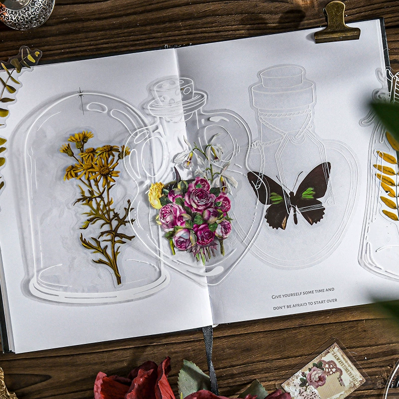 Пакет светящихся наклейки Muran, 4 типа Глянцевой Фантазийной серии, оригинальные светящиеся наклейки из карманового материала PET