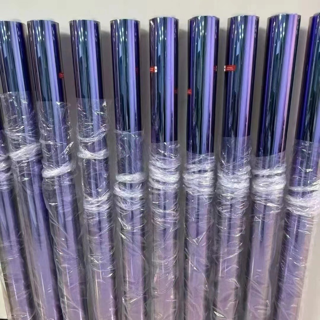 Colorful Chameleon Purple Series Car Solar Film Explosion-Proof Glass Film Sunscreen High Insulation Film Manufacturer Wholesale