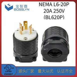 �S��ֱ�NNEMA L6-20���I�O����^ 20A250V�l늙C���^UL/CUL�J�C