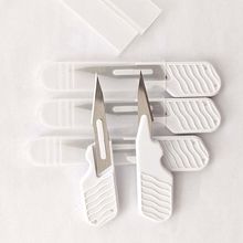 手术刀片11号特尖塑料修边切割刻纸拇指刀柄短塑柄手术刀