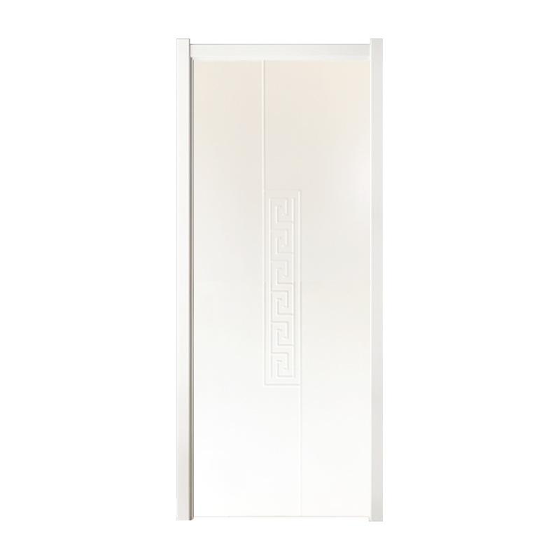 Puerta de madera maciza compuesta, puerta interior, puerta de habitación, aislamiento acústico, resistencia a la presión, puerta del dormitorio, pintura, puerta de habitación tallada simple al por mayor