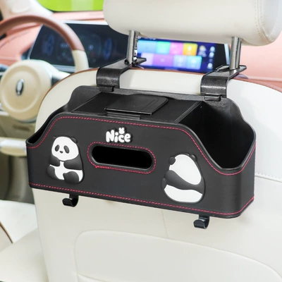 Car cup holder/beverage holder, Storage Box Car Seat Back - fat-panda-black-chair-back-multifunctional-storage-box-upgraded-integrated-mobile-phone-holder