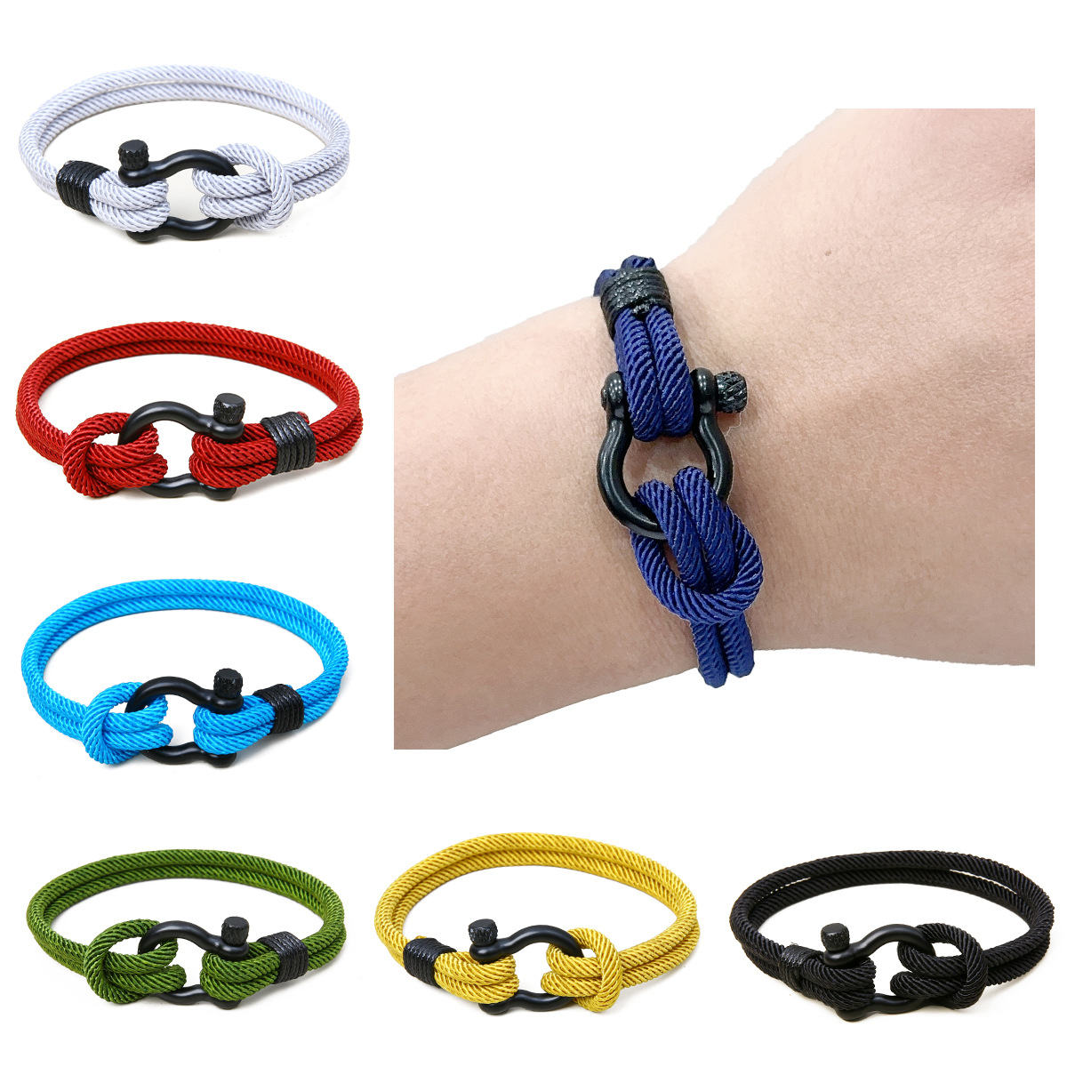 Simple Style Solid Color Stainless Steel Patchwork Menu0027S Bracelets 1 Piece
