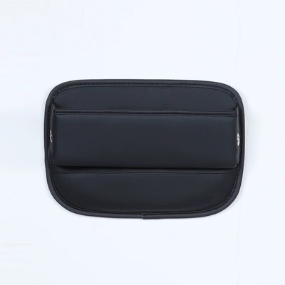 human body, car armrest box heightening — Armrest box pad - black-gap-filler-organizer