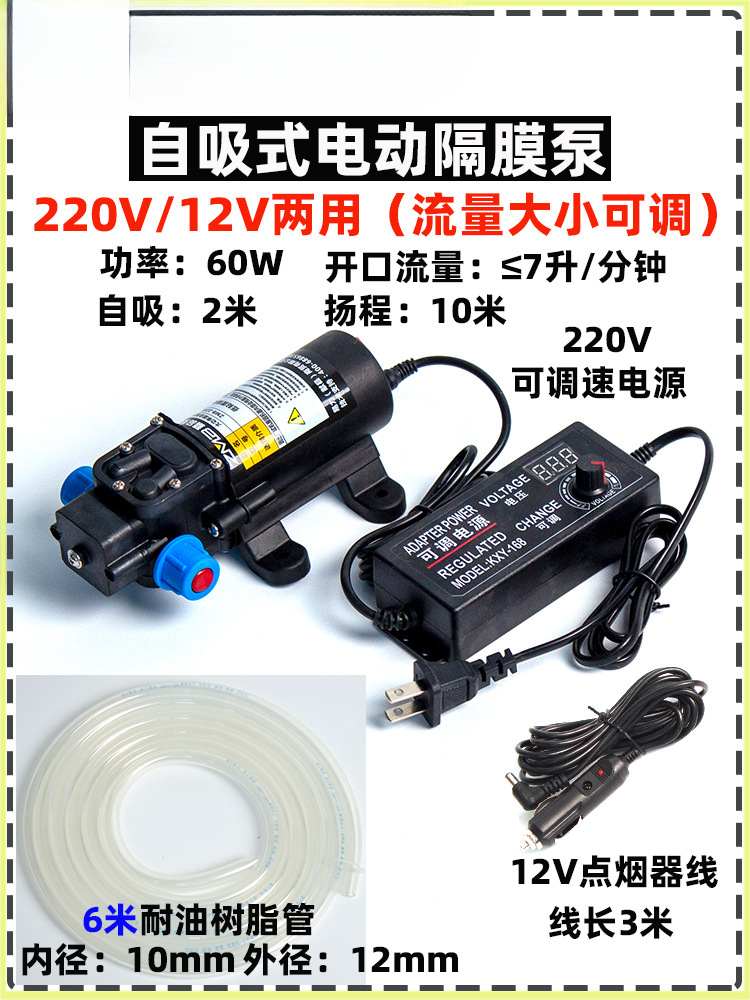 Tanque de combustible del automóvil bomba de bombeo eléctrica bomba de bombeo 12v24V220V bomba de bombeo gasolina diesel bomba de agua bomba de autoaspiración