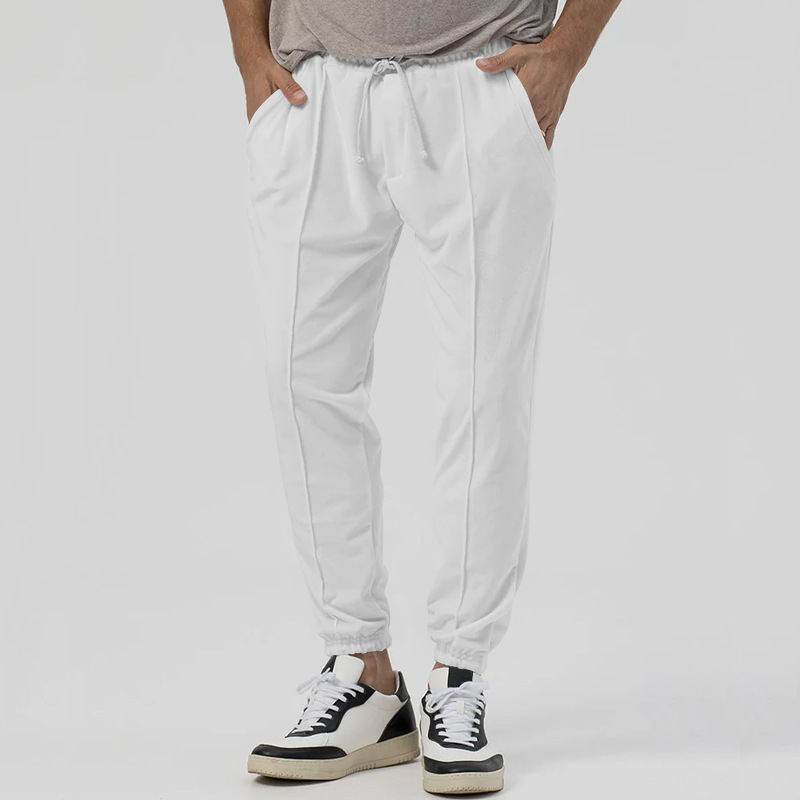 Cross-border New Sports Pants Men's Autumn and Winter Solid Color Casual Pants Sweat Pants European and American Loose Leg Trousers Trend Cross-border New Sports Pants Men's Autumn and Winter Solid Color Casual Pants Sweat Pants European and American Loose Leg Trousers Trend
