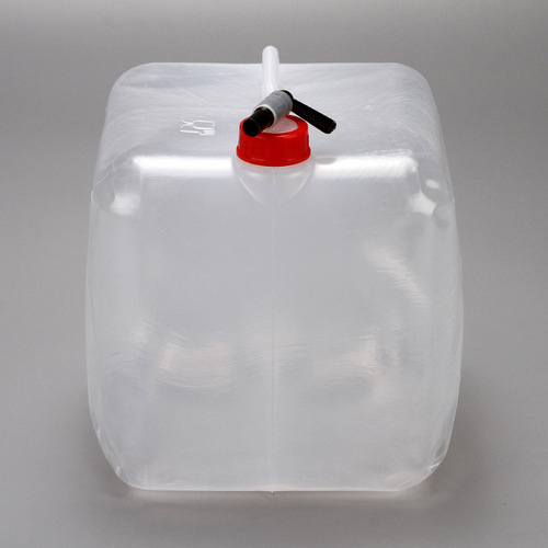 PE outdoor large capacity portable folding car water bag faucet 10L bucket camping water bag 20L food grade