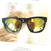 2021 new color film little pepper lady sunglasses colorful reflective Korean version of fashion trend gift sunglasses
