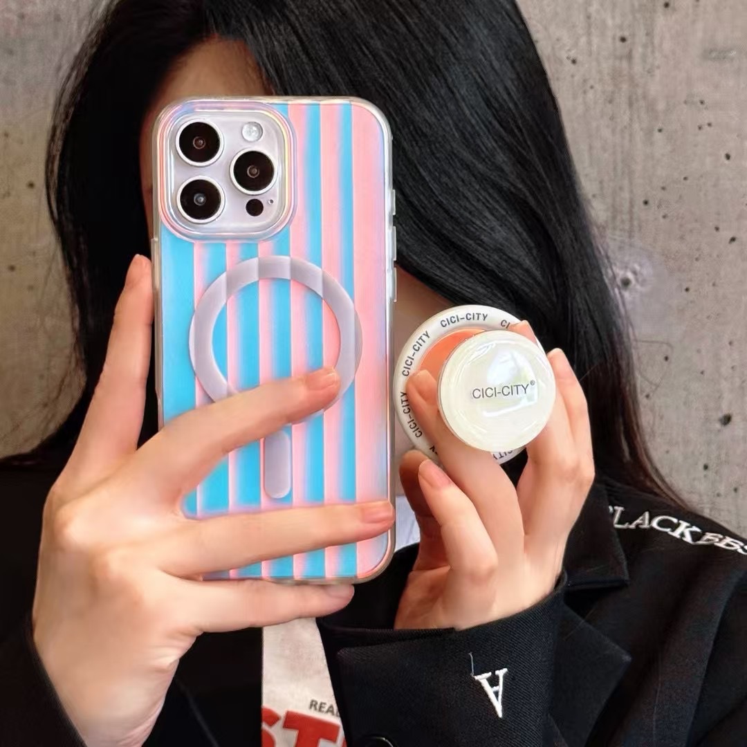 Summer dopamina Aurora soporte magnético para iPhone16 Apple 15ProMax funda para teléfono móvil 14 nuevo 13