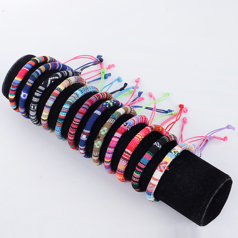 Ethnic Style Geometric Cotton Knitting Unisex Bracelets display picture 4