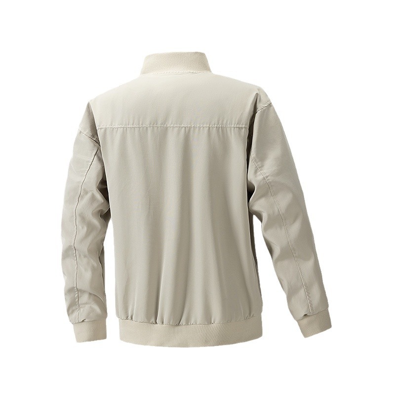 Nuevo comercio exterior transfronterizo traje de vuelo hombre chaqueta casual de color sólido herramienta chaqueta de remaches chaqueta retro americana para hombres