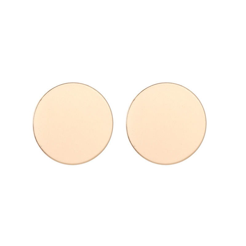Women'S Gender 1 Pair Fashion Round Alloy Plating Women's Ear Studs