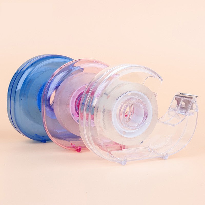 蜗牛壳胶带切割器便携隐形胶带座办公用文具胶带切割器现货批E18