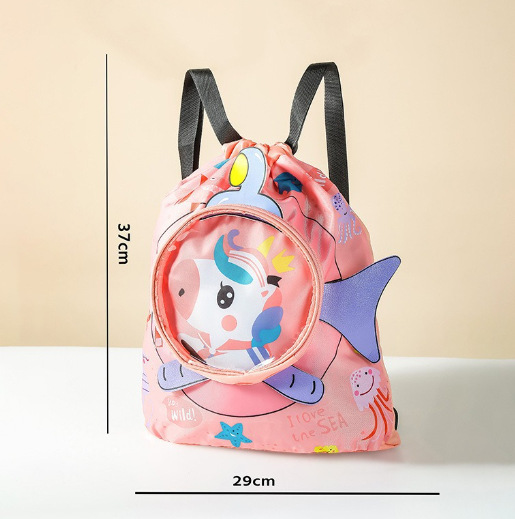 Swimming bag-pink-unicorn-small-1 piece (bag)