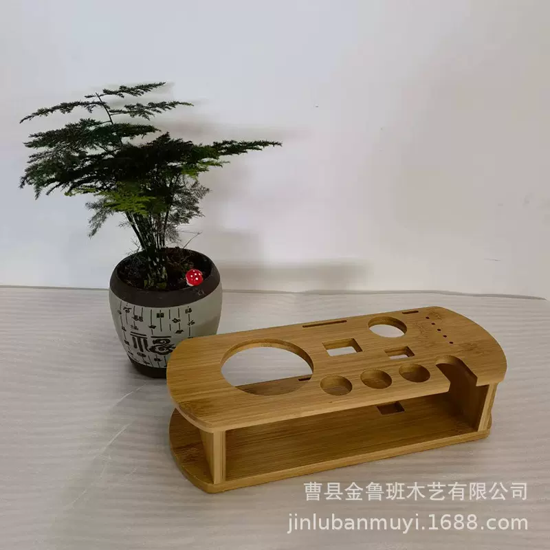 调酒器架子套装不锈钢酒具套装竹架底座鸡尾酒摇酒器奶茶工具木架