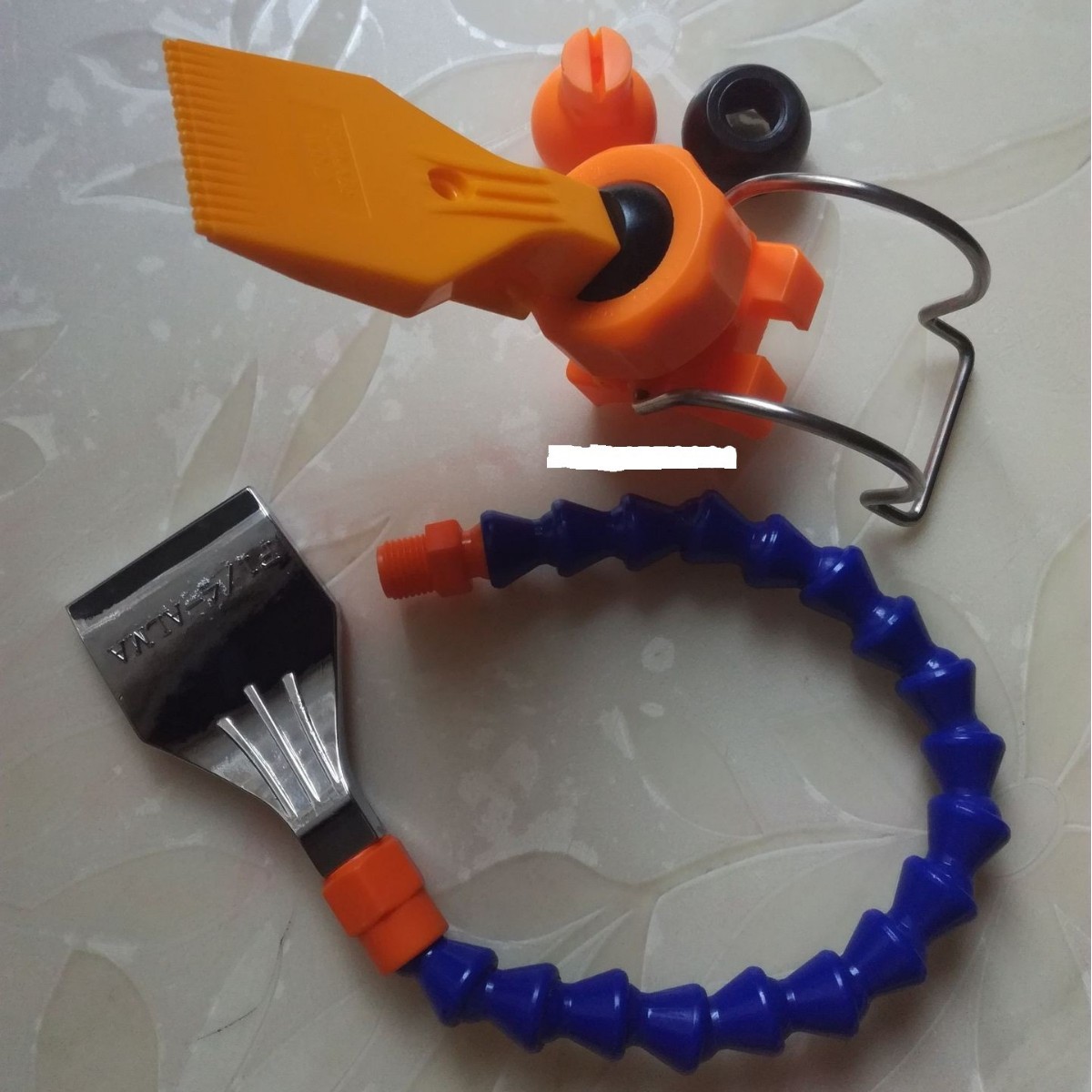 厂销金属多向管组合铝合金吹风喷嘴 塑料竹节管加塑料c吹风喷头