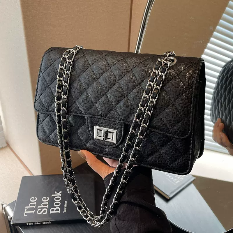 Маленькая сумочка через плечо, модная цепочка, сумка на одно плечо, стиль Chanel, городской стиль, цепочная сумка
