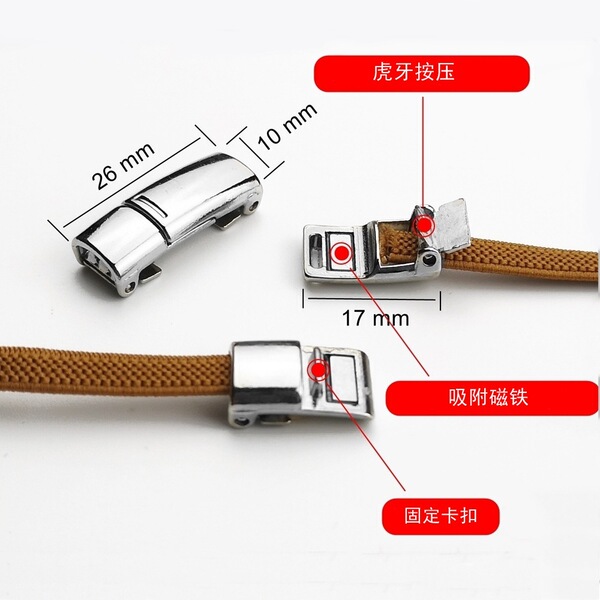 elastic magnetic shoelaces