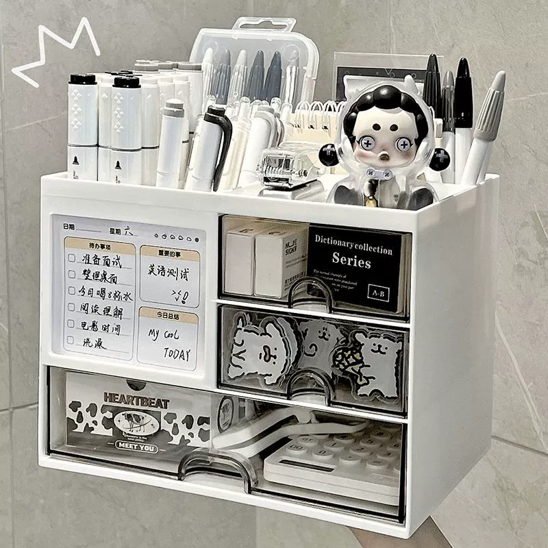 Настольная коробка для хранения ящика в форме ящика для ящика для студентов