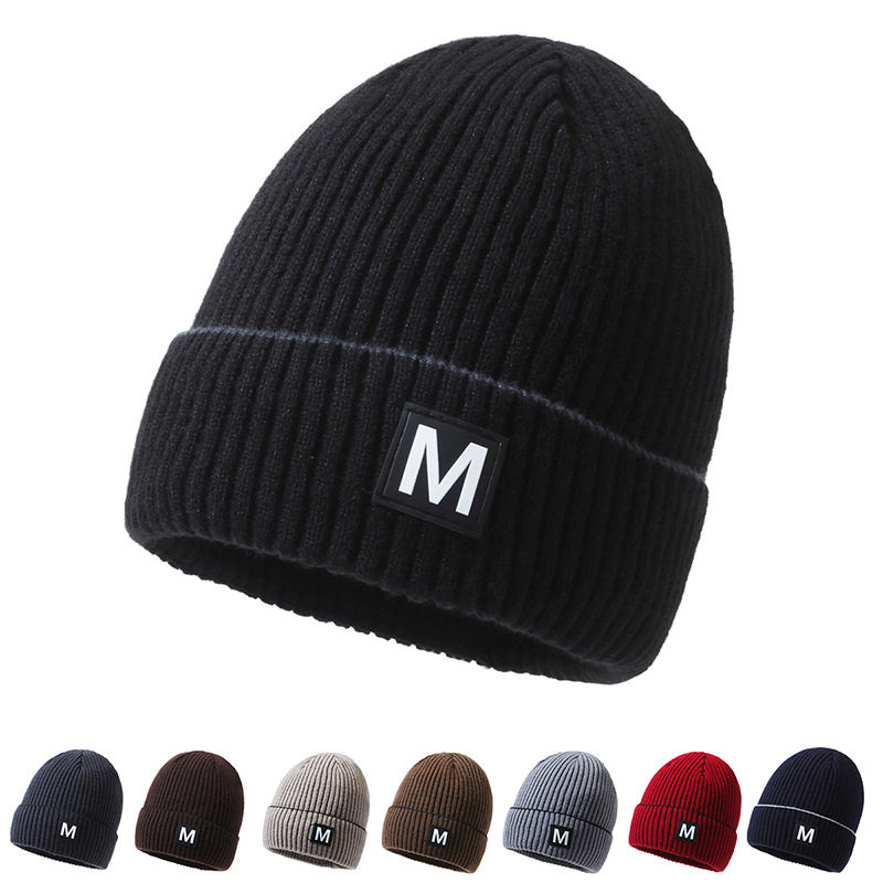 Nieuwe herfst winter koud modieus veelzijdig, eenvoudig warm, verdikt gebreid, heren en dames outdoor pluche wollen_voghion.com