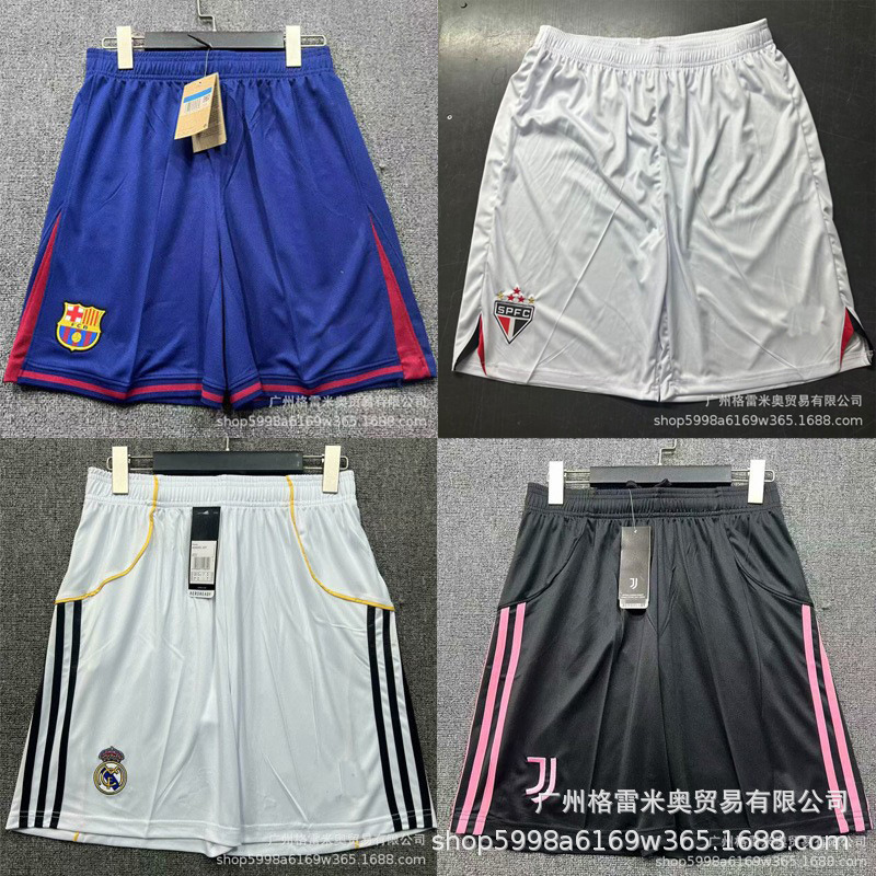 25-26 Thai Version Football Uniform Shorts England Portugal France Germany Belgium Spain Pants Wholesale